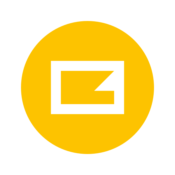Signet gelb, PNG ohne Grundfläche.